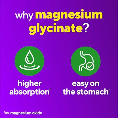 Vitafusion Magnesium Glycinat Gummis – 100 mg pro Portion zur Unterstützung der Muskelentspannung für Erwachsene, Boomin’ Cherry Berry Geschmack, 60 Stück