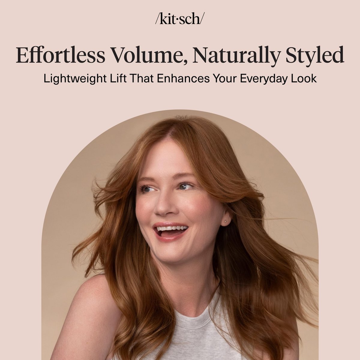 Kitsch Root Hair Volume Spray - Leichter Haar-Volumenspray für sofortigen Lift und Fülle | Haarverdickungsspray mit Rosmarin und Biotin | Weiches, griffiges Volumen-Finish - 150 ml