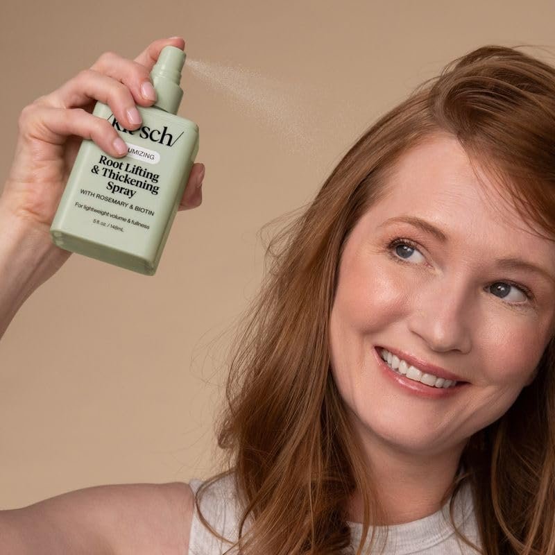 Kitsch Root Hair Volume Spray - Leichter Haar-Volumenspray für sofortigen Lift und Fülle | Haarverdickungsspray mit Rosmarin und Biotin | Weiches, griffiges Volumen-Finish - 150 ml