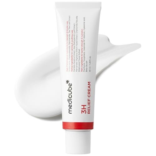 medicube 3H Daily Relief Cream – Tägliche Feuchtigkeitscreme für alle Hauttypen | Leichte, beruhigende Pflege mit Guaiazulen, Centella und Ceramid