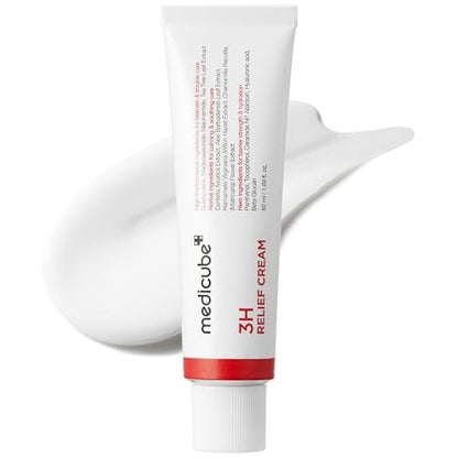 medicube 3H Daily Relief Cream – Tägliche Feuchtigkeitscreme für alle Hauttypen | Leichte, beruhigende Pflege mit Guaiazulen, Centella und Ceramid