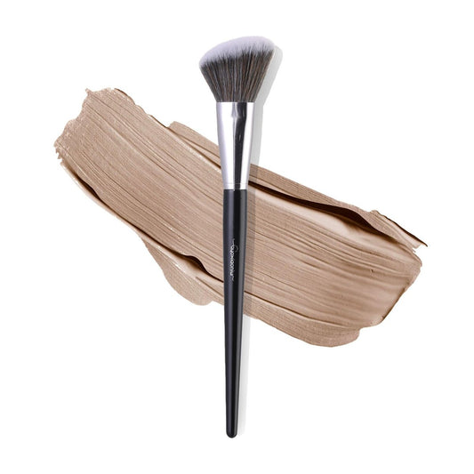 Angled Blush Brush, Bronzer Brush, Contour Brush – Vegan & Tierversuchsfrei für Natürliches Make-up