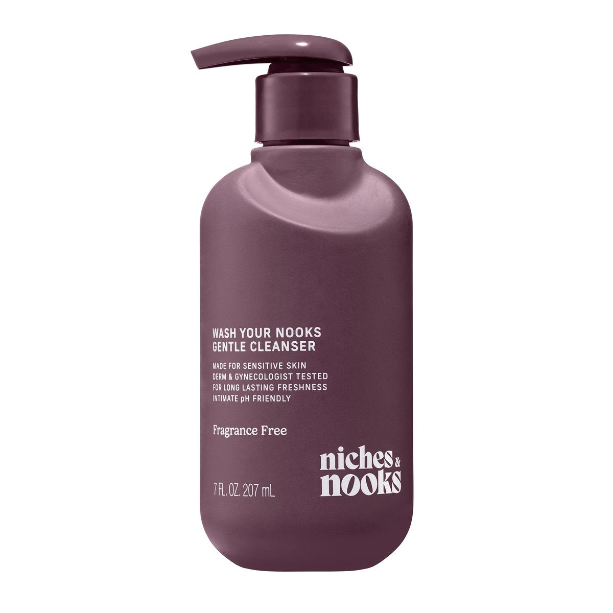 Niches & Nooks Gentle Nooks Reiniger – Duftfrei – Unparfümierte Intimwaschlotion für Frauen, pH-neutral, für empfindliche Haut, tägliche Anwendung – 200 ml