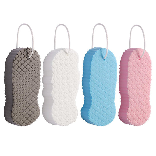 4er-Pack Magic Exfoliating Bath Sponge – 3D Super Weicher Körperpeeling-Schwamm für alle Hauttypen, wiederverwendbar, für Männer und Frauen