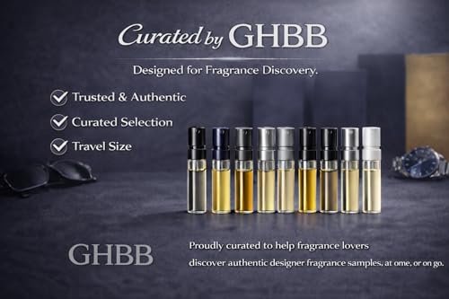 GHBB Herren Cologne Probe Entdeckungsset – Designer High-End Luxus Duft Mini Vial Probiergrößen | Zufällige Auswahl Reisegeschenk-Set für Ehemann, Papa, Freund – Weihnachts- & Partygeschenk (8 Stück)