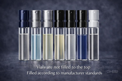 GHBB Herren Cologne Probe Entdeckungsset – Designer High-End Luxus Duft Mini Vial Probiergrößen | Zufällige Auswahl Reisegeschenk-Set für Ehemann, Papa, Freund – Weihnachts- & Partygeschenk (8 Stück)