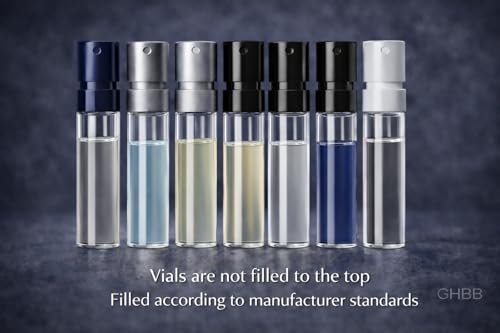 GHBB Herren Cologne Probe Entdeckungsset – Designer High-End Luxus Duft Mini Vial Probiergrößen | Zufällige Auswahl Reisegeschenk-Set für Ehemann, Papa, Freund – Weihnachts- & Partygeschenk (8 Stück)
