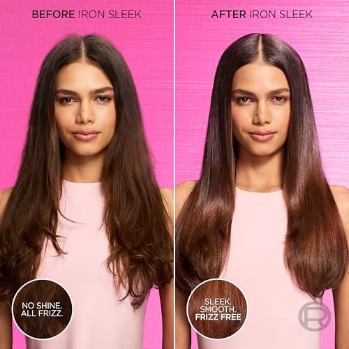 L'Oreal Paris EverPure Iron Sleek Glättender Conditioner, sulfatfrei, Anti-Frizz & feuchtigkeitsbeständig, mit Alpha-Säuren für krauses Haar, 200 ml