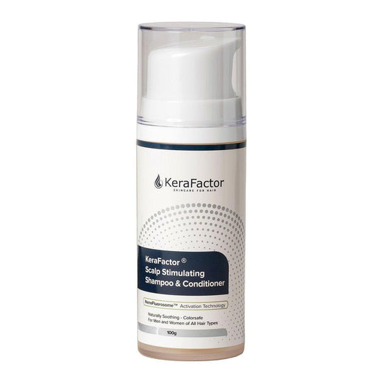 KeraFactor 2-in-1 Haarwäsche & Conditioner - Wachstumsfaktor-Formel für volleres, dichteres Haar - Sulfatfrei & Parabenfrei - 100 ml