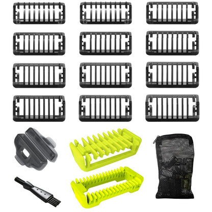 Haarschneidekamm Aufsätze 0,5/1/1,5/2/2,5/3/3,5/4/4,5/5/7/9 mm für Norelco Trimmer Rasiere, Hybrid Elektrotrimmer Aufsätze, 17-teilig