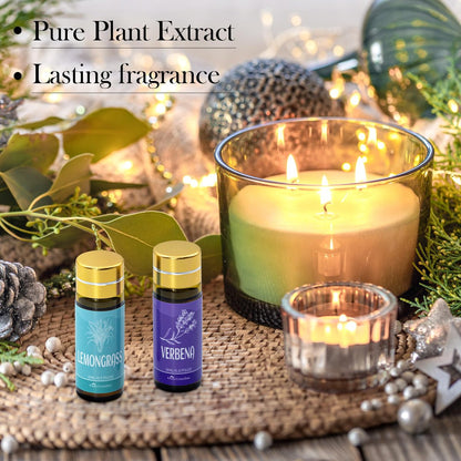 Ätherisches Öl-Set, 15 Stück Duft-Aromatherapie-Öle für Haut, Diffuser, Hauspflege, Luftbefeuchter, Wäsche, Kerzenherstellung – Teebaum, Sandelholz, Lavendel, Vanille, Pfefferminze und mehr (5 ml)