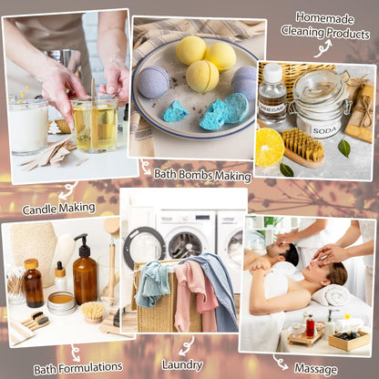 Ätherisches Öl-Set, 15 Stück Duft-Aromatherapie-Öle für Haut, Diffuser, Hauspflege, Luftbefeuchter, Wäsche, Kerzenherstellung – Teebaum, Sandelholz, Lavendel, Vanille, Pfefferminze und mehr (5 ml)