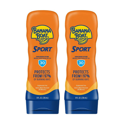 Banana Boat Sport Ultra Lotion Sonnenschutz Breitband-Spektrum SPF 30, 2er-Pack, 2 x 237 ml