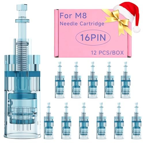 16-Pin Mikronadel-Microneedling-Pen-Ersatzkartuschen für Dr. Pen M8, 0,25 mm, 12 Stück