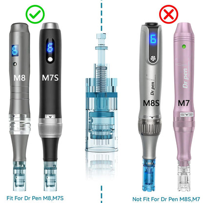 16-Pin Mikronadel-Microneedling-Pen-Ersatzkartuschen für Dr. Pen M8, 0,25 mm, 12 Stück