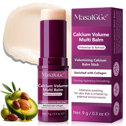 Meifenla Calcium Multi Balm Stick – Kollagen-Feuchtigkeitsstick für Gesicht, Augen und Hals, hydratisierend & festigend für alle Hauttypen