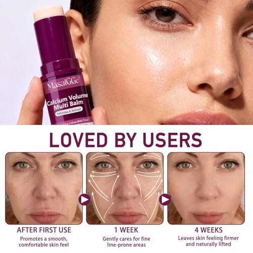 Meifenla Calcium Multi Balm Stick – Kollagen-Feuchtigkeitsstick für Gesicht, Augen und Hals, hydratisierend & festigend für alle Hauttypen