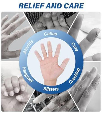 Gel-Fingerlinge Silikon Fingerschutzkappen – 10 Stück, klar, Größe M, für Daumen- und Fingerspitzen-Schutz bei Triggerfinger, Arthritis, Rissen, Blasen, Schwielen, Nagelhaut & Schmerzlinderung