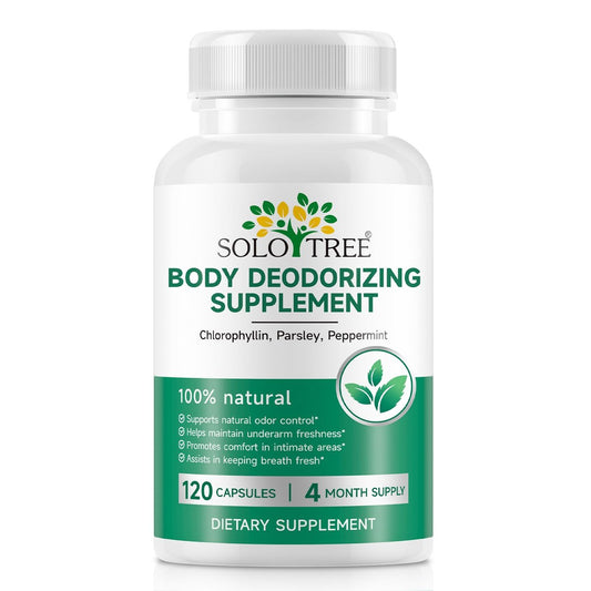 AUIWQWFI Körper-Deodorant-Ergänzung – Chlorophyll-Tabletten für innere Geruchskontrolle, frischen Atem und Verdauungsunterstützung – Hilft, Körper- und Mundgeruch von innen zu reduzieren für Frauen und Männer