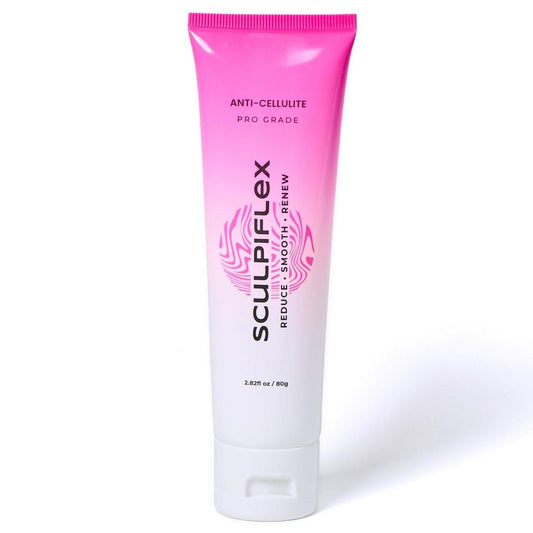 Sculpiflex Anti-Cellulite-Creme – Straffende & festigende Körpercreme für Arme, Bauch und Beine – Glättend & feuchtigkeitsspendend für weiche, straffe Haut – Leicht, für alle Hauttypen (80 g)