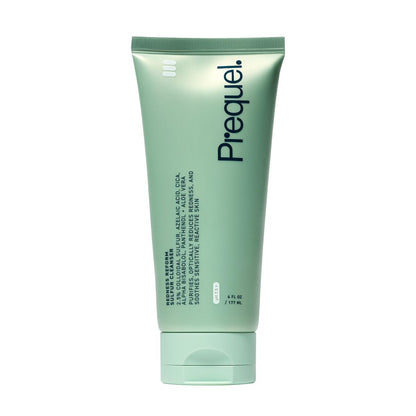 Prequel Skin Redness Reform Sulfur Reiniger – Beruhigender Gesichtsreiniger gegen Rötungen & Unwohlsein – Schaumformel mit Azelainsäure & kolloidalem Schwefel – Dermatologen-entwickelte Hautpflege – 177 ml