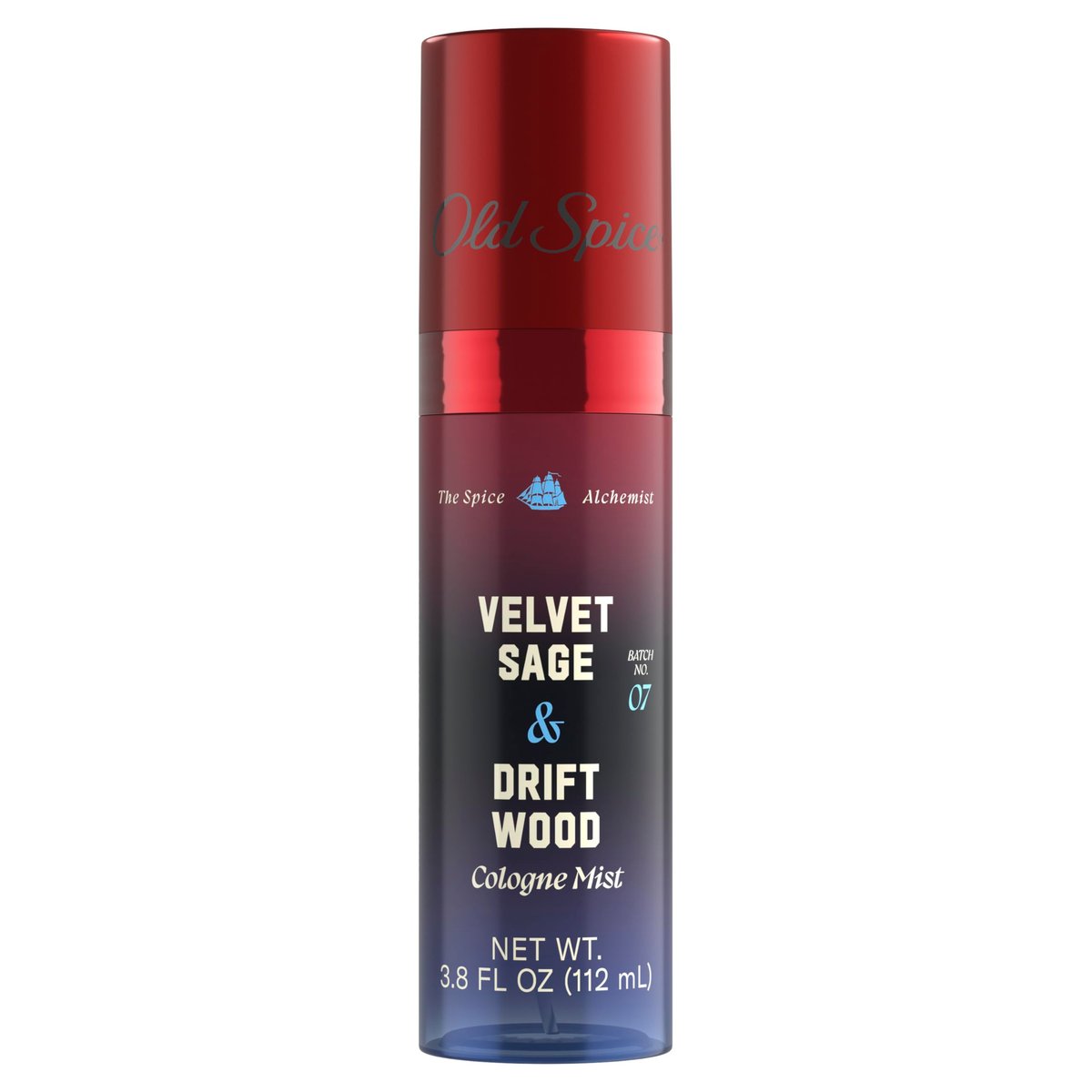 Old Spice Herren Cologne Mist, The Spice Alchemist Collection, 24/7 Cologne Infused Duft, No Trade Off Formula, Frei von Parabenen & Phthalaten, Velvet Sage + Driftwood Duft, 3,8 oz