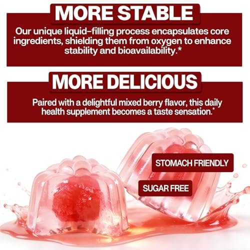 Rote Bete Gummibärchen - Stickstoffmonoxid-Booster für Männer & Frauen mit Rote Bete, L-Citrullin & L-Arginin - Herz-, Muskel- & Kreislaufunterstützung - Zuckerfrei, Vegan, gemischter Beerengeschmack, 60 Gummis