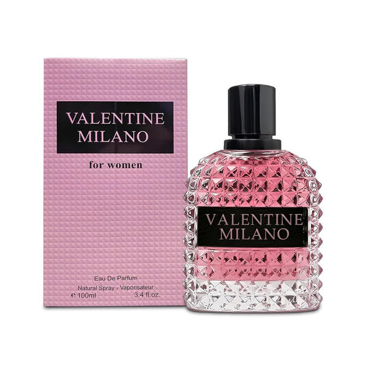 Valentine Milano Eau de Parfum für Damen 100 ml – Langanhaltender Duft mit Vanille, Jasmin & Bergamotte