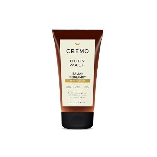 Cremo Italian Bergamot Duschgel für Männer, Reisegröße 89 ml – Noten von italienischer Bergamotte, Neroli und Vetiver
