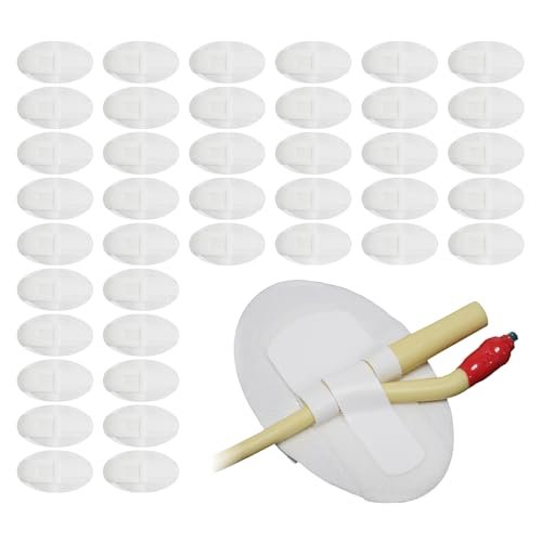 Qintan Katheterfixierungsvorrichtung (40 Stück) – Beinbeutelhalter mit extra großem selbstklebendem Klettverschluss, atmungsaktiver Harnröhrenstabilisator für Foley-Katheter und PEG/G/J-Ernährungssonden