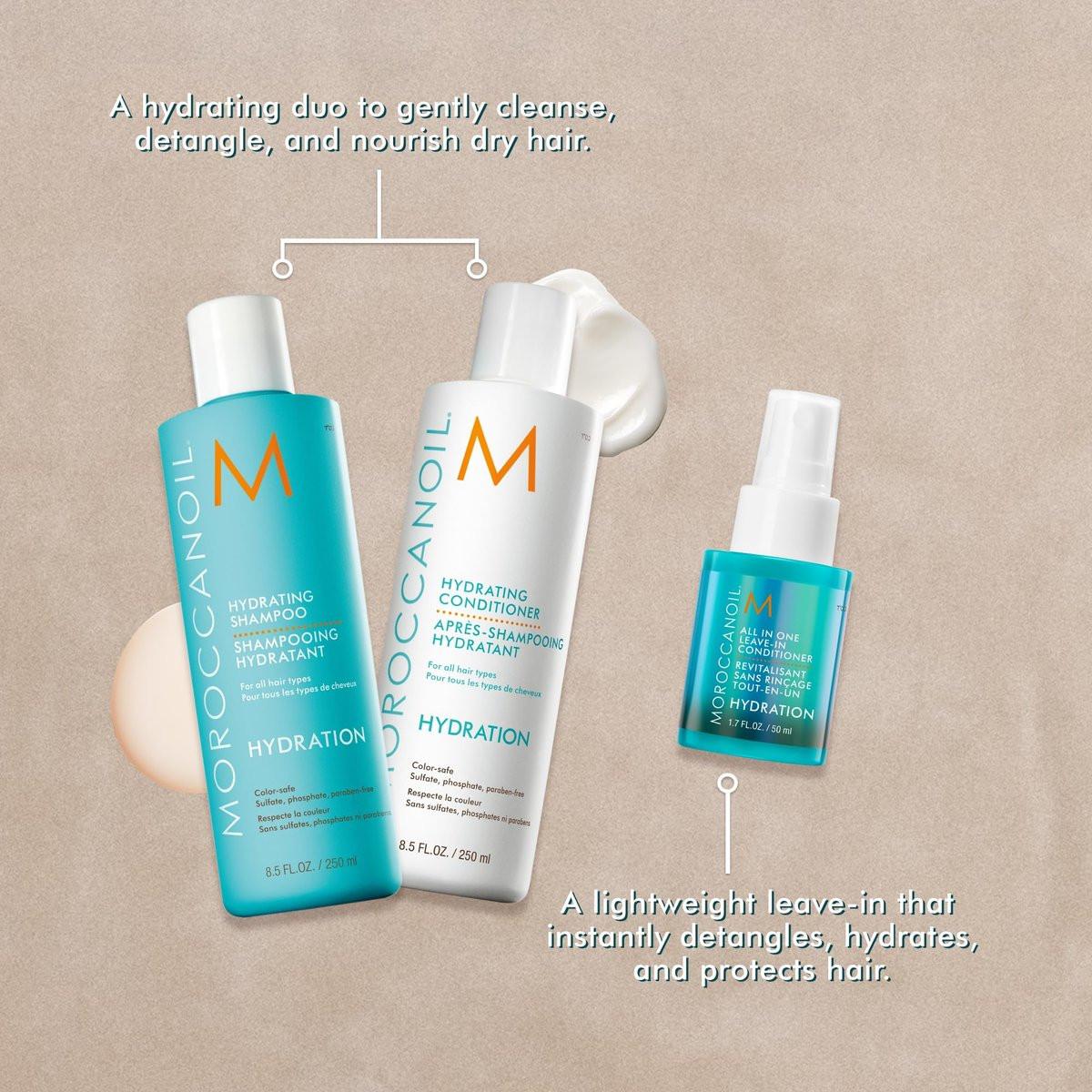 Moroccanoil Haar-Hydratation Geschenkset – Feuchtigkeitsspendendes Shampoo & Conditioner Set