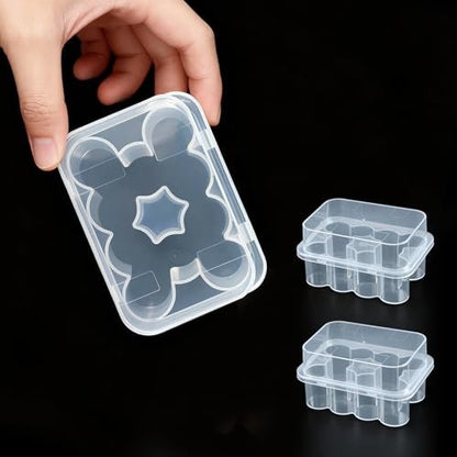 KBVASOTZ 2er-Pack 3ml Peptid-Vial-Organizer für Kühlschrank - 2x10 Fächer stapelbare Kunststoffbox, sichere Aufbewahrung für Insulin, Semaglutid, Diabetesbedarf