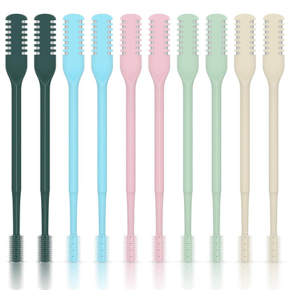CNTVO 10er-Pack Nasenhaar-Cutter, 2-in-1 Doppelseitiger Nasenhaartrimmer, 360° Drehbarer Manueller Nasenhaartrimmer für Männer und Frauen, Tragbarer Professioneller Nasenentferner für Zuhause und Reiseutensilien