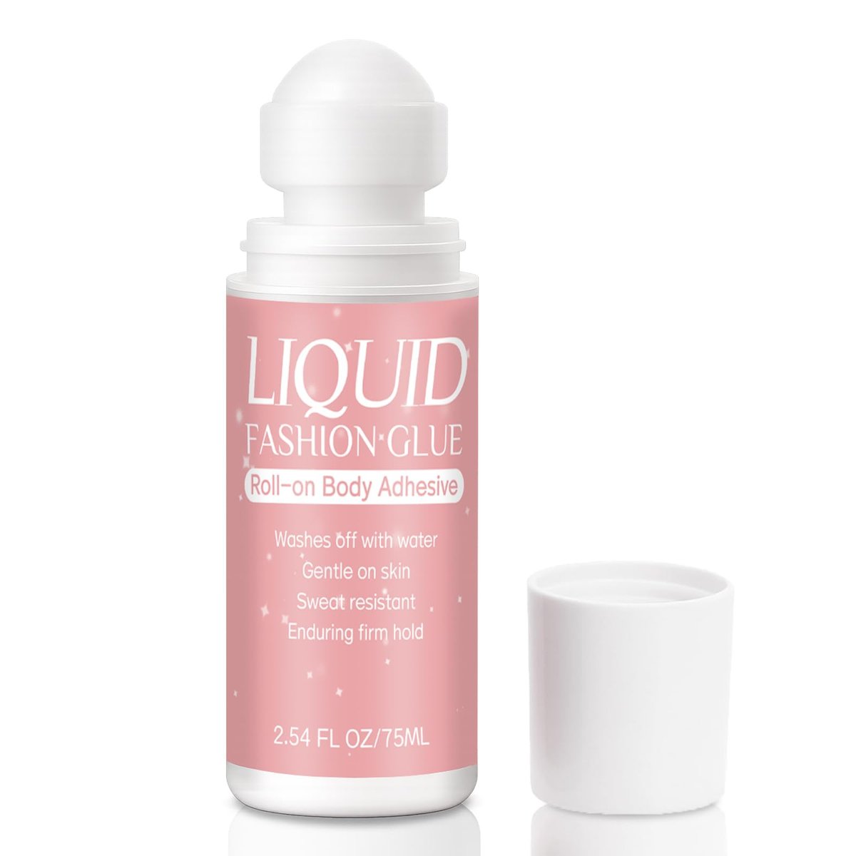 Body Adhesive für Kleidung Roll-On 2,54 Unzen – Schweißbeständiger & langanhaltender Körperkleber für Tänzer, Bühnenkleidung, Perücken, Socken, BHs & Kostüme