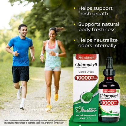 FITO MEDIC'S Lab | Flüssigchlorophyll | Chlorophyll-Tropfen | 50 mg pro Portion (200:1 Extrakt)