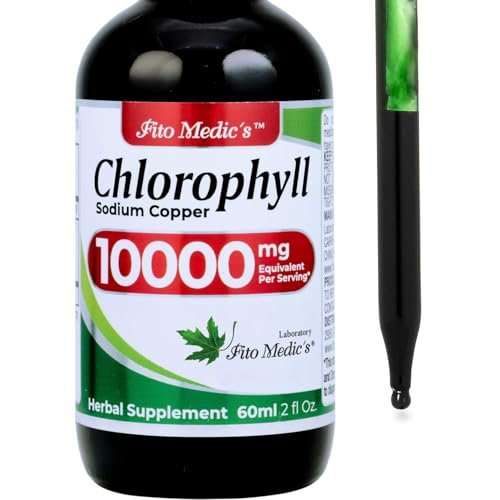 FITO MEDIC'S Lab | Flüssigchlorophyll | Chlorophyll-Tropfen | 50 mg pro Portion (200:1 Extrakt)