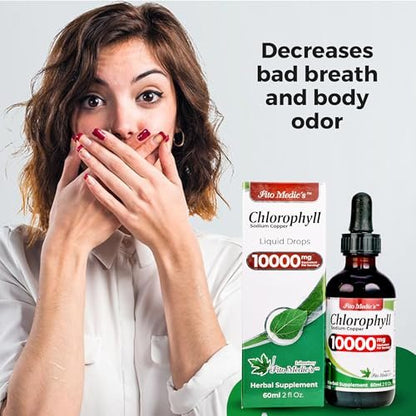 FITO MEDIC'S Lab | Flüssigchlorophyll | Chlorophyll-Tropfen | 50 mg pro Portion (200:1 Extrakt)