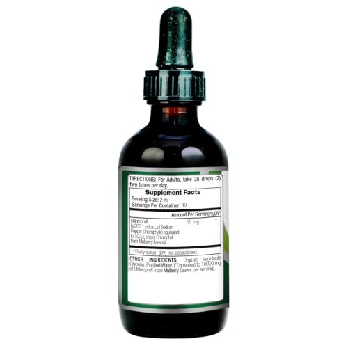 FITO MEDIC'S Lab | Flüssigchlorophyll | Chlorophyll-Tropfen | 50 mg pro Portion (200:1 Extrakt)