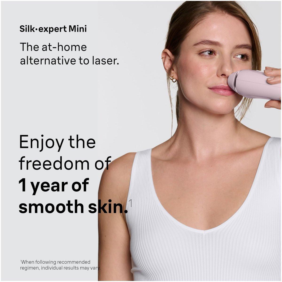 Braun IPL Mini, Silk·Expert Mini, Dauerhafte Haarentfernung für Frauen und Männer, IPL1111, Pink