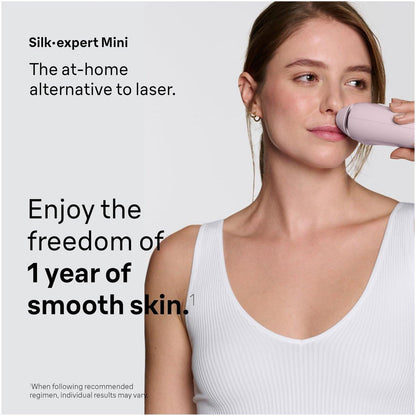 Braun IPL Mini, Silk·Expert Mini, Dauerhafte Haarentfernung für Frauen und Männer, IPL1111, Pink