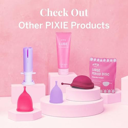 Pixie Cup Einführungsgel – Wasserbasiertes Gleitmittel für Menstruationstassen & -scheiben – Sanft, Duftfrei, Pflanzlich, Silikon- & Latexkompatibel – 75 ml Tube