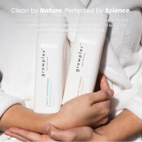 Growplex Revive Shampoo & Replenish Conditioner Bundle, Biotin Scalp Care System für Männer & Frauen, für voller und kräftiger aussehendes Haar täglich