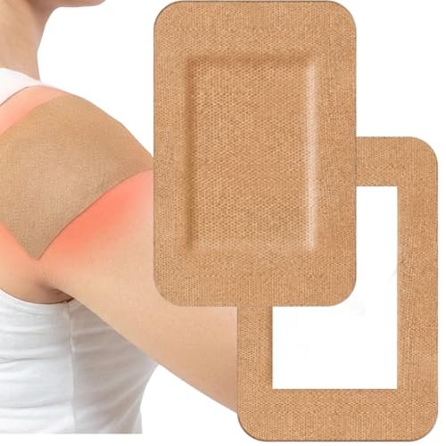 Geiserailie 12 Stück Flexible Extra Große Haftverbände 6" x 4" Große Sterile Stoff Atmungsaktive Haftverbände Bulk mit Nicht haftendem Pad, Latexfrei für Wundversorgung und Erste Hilfe Chirurgisch