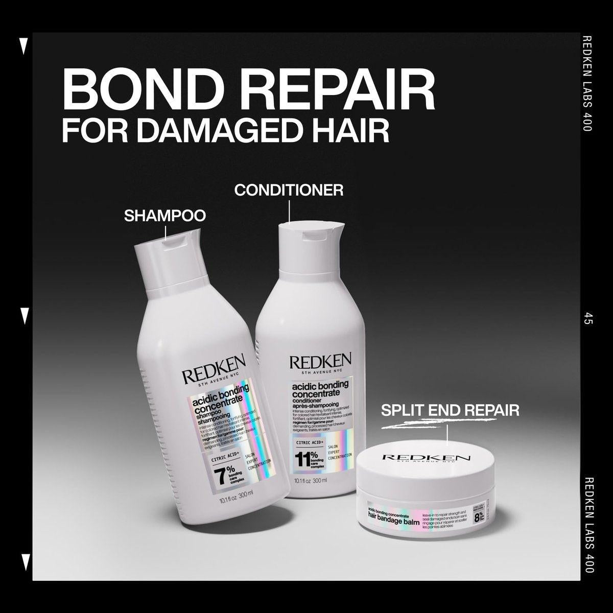 Redken Acidic Bonding Concentrate Hair Bandage Balm – Stärkende Reparatur für geschädigtes, trockenes Haar und Spliss in nur einer Anwendung