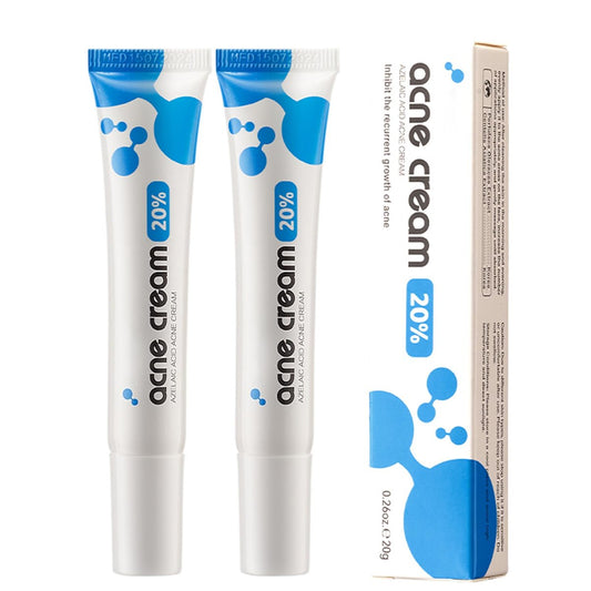 2er-Pack Azelainsäure-Creme für das Gesicht mit Hyaluronsäure – gegen Rötungen, Akne und überschüssiges Öl, 0,26 fl oz pro Tube
