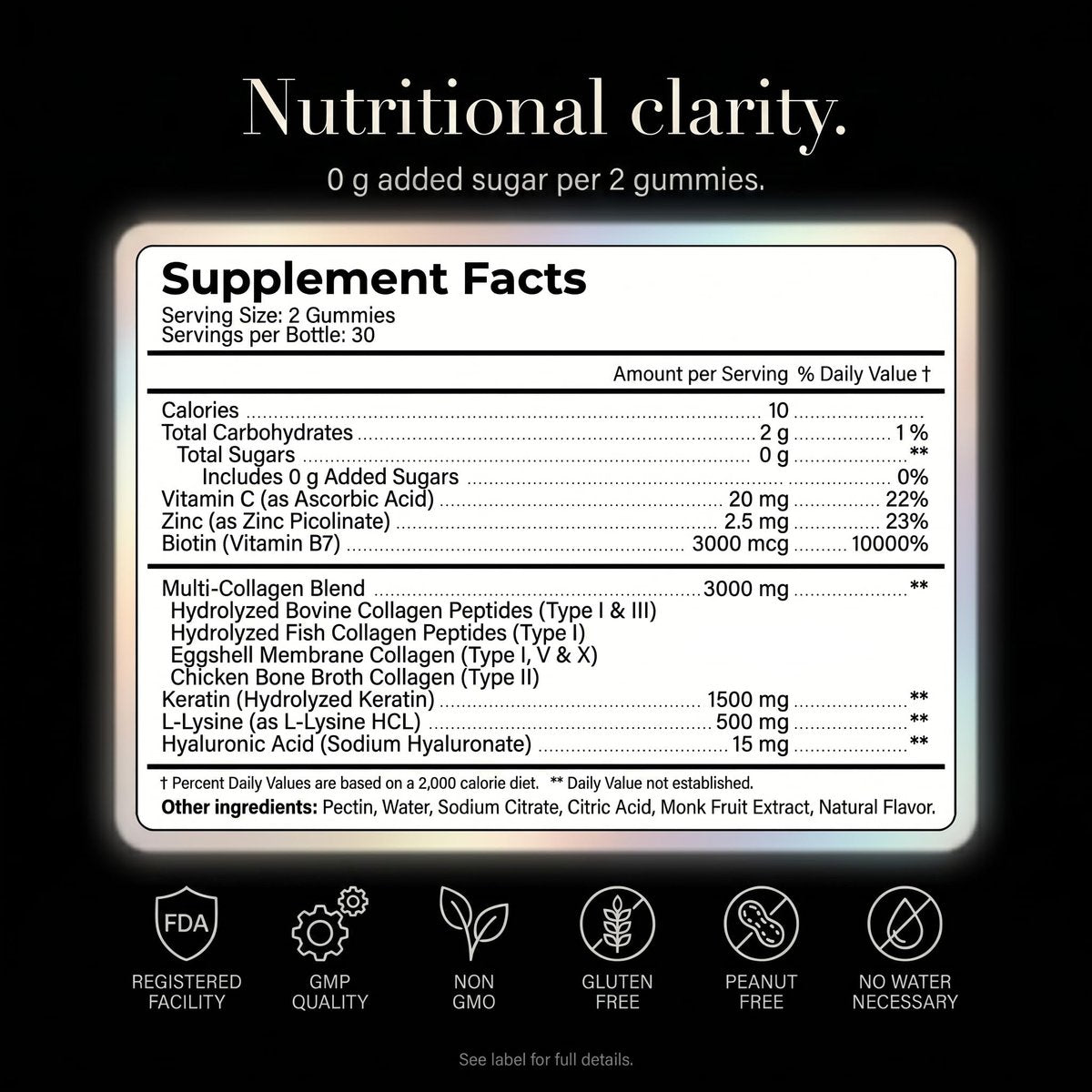 Wellneum Kollagen-Peptide Gummies – Zuckerfrei, 3000mg Multi-Kollagen-Boost für Haare, Haut & Nägel, mit Keratin, Biotin, Hyaluronsäure, Vitamin C & Zink, 60 Stück (Himbeer-Geschmack)