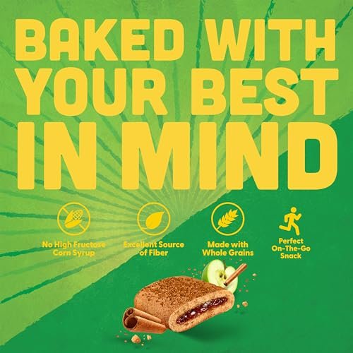 Pure Protein Apfel-Zimt Soft Baked Proteinriegel – 12g Protein, 7g Ballaststoffe, Vollkorn-Frühstücksriegel, ballaststoffreich, einzeln verpackte Proteinsnacks für unterwegs – 10er Pack