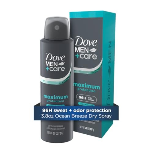 Dove Men+Care Antitranspirant Spray Ocean Breeze Maximum Protection Deodorant für Männer 96-Stunden Komfort 3,8 oz