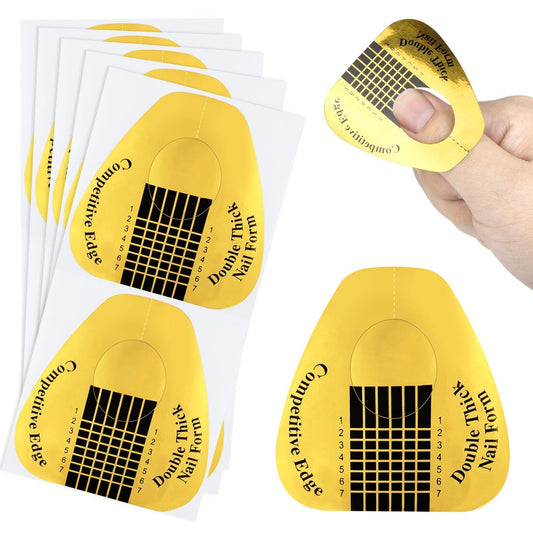 RAQEHO 200 Nagelformen für Builder Gel – Stabile Nagelverlängerungsformen für Acrylnägel, Papier-Nagelform-Aufkleber zum Modellieren von Mandel- und Sargformen, Nagelbedarf für Zuhause & Salon