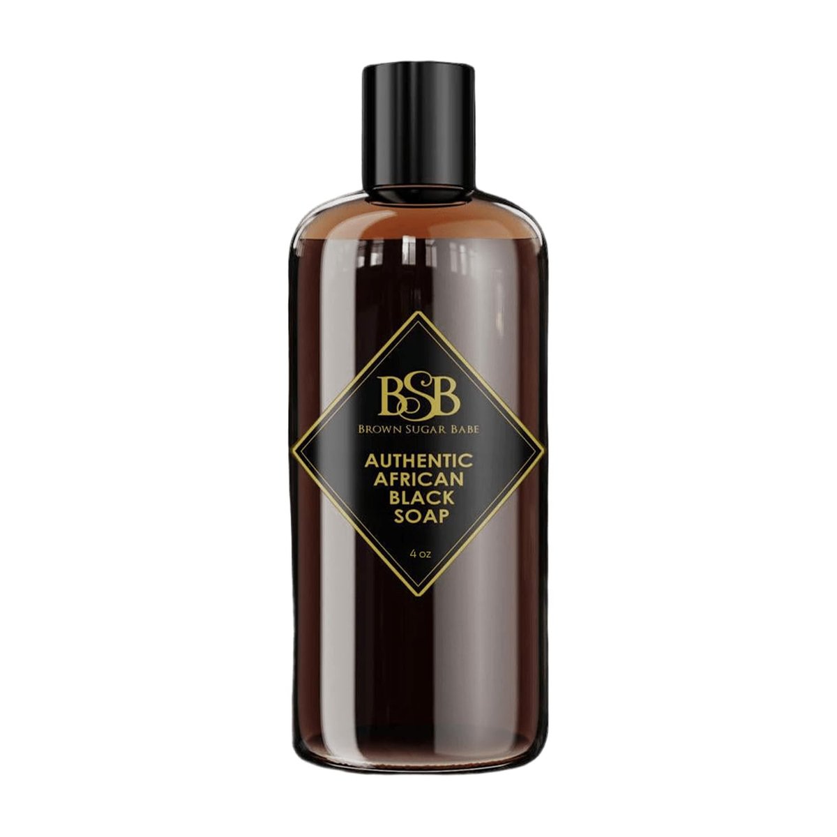 Brown Sugar Babe African Black Soap Körperwäsche – Authentische afrikanische Formel mit Sheabutter, feuchtigkeitsspendende & pflegende Flüssigseife für Gesicht und Körper, ideale Reinigung für Männer und Frauen